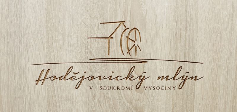 Hodějovický mlýn - výroba logotypu, firemní identita, www stránky, signmaking