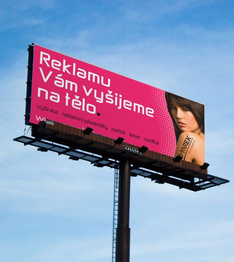 Billboard pro reklamní studio Marek - grafický návrh a realizace