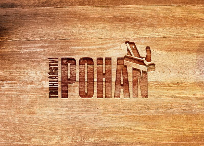 Truhlářsví Pohan - výroba logotypu, firemní identita, www stránky, velkoplošný tisk