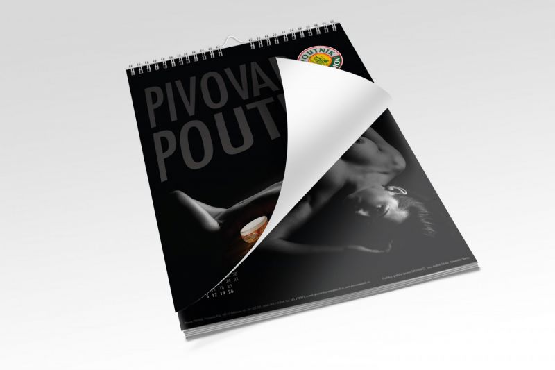 Pivovar Poutník - kalendář - produkce, fotopráce, grafické práce, tisk