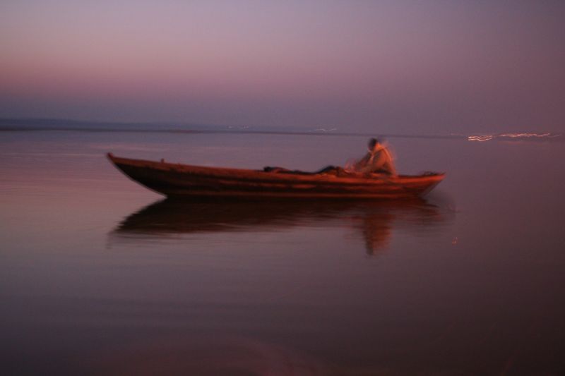 Indie - Varánasí - ranní Ganga, 2007