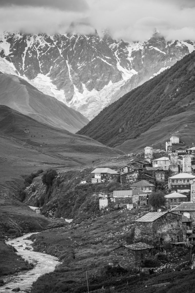 Ushguli - nejvýše položená trvale obydlená vesnice v Evropě - Kavkaz, Gruzie