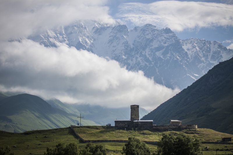 Ushguli - nejvýše položená trvale obydlená vesnice v Evropě - Kavkaz, Gruzie